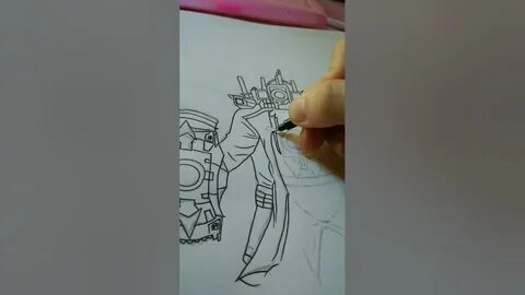 Как нарисовать титана камерамена