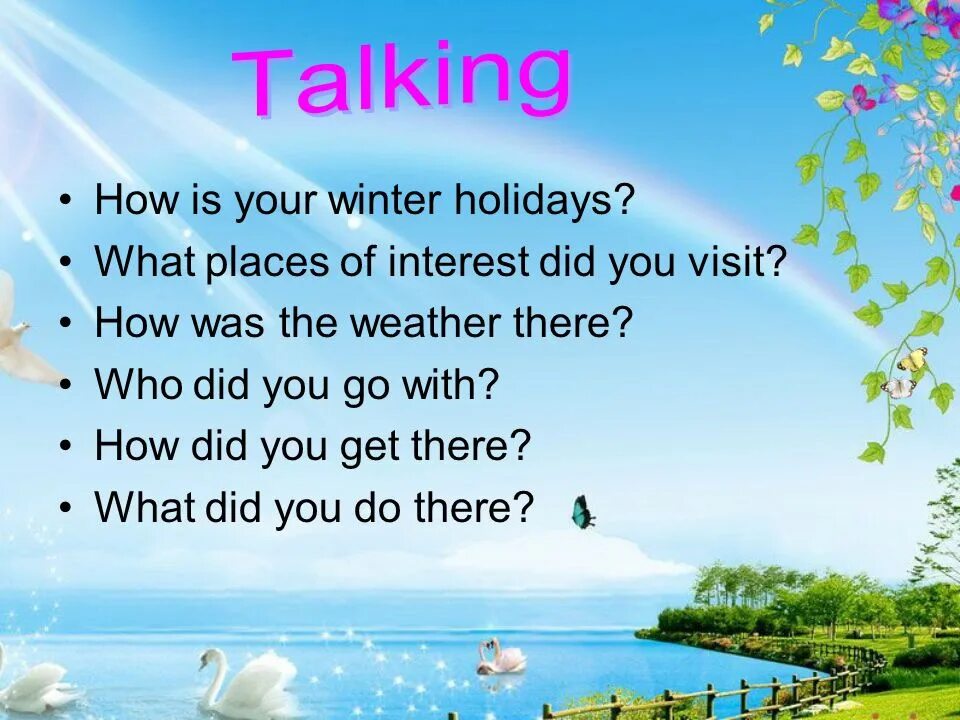 Проект"my Winter Holidays. Questions about Winter Holidays. Winter Holidays questions. Winter Holidays speaking.