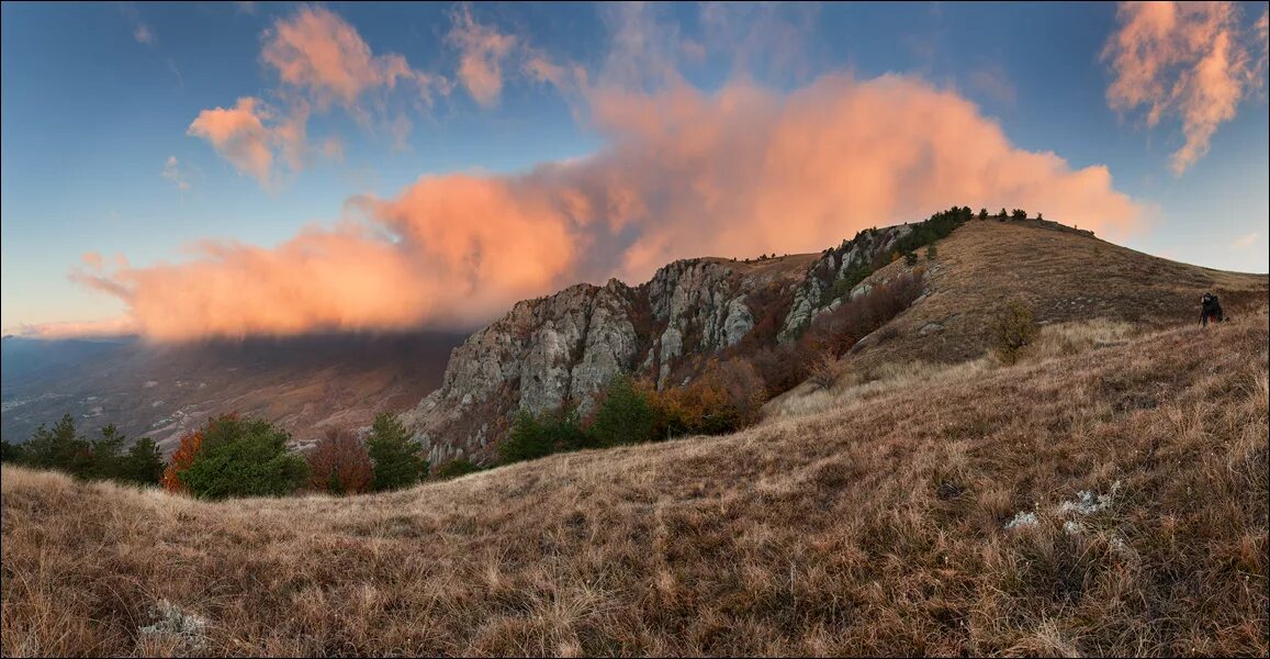 Плато Демерджи. Чатыр-Даг крымские горы. Гора Демерджи. Демерджи панорама. Крымские степи и крымские горы