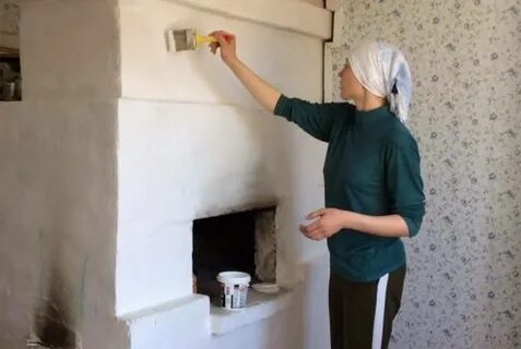 Беленная печка