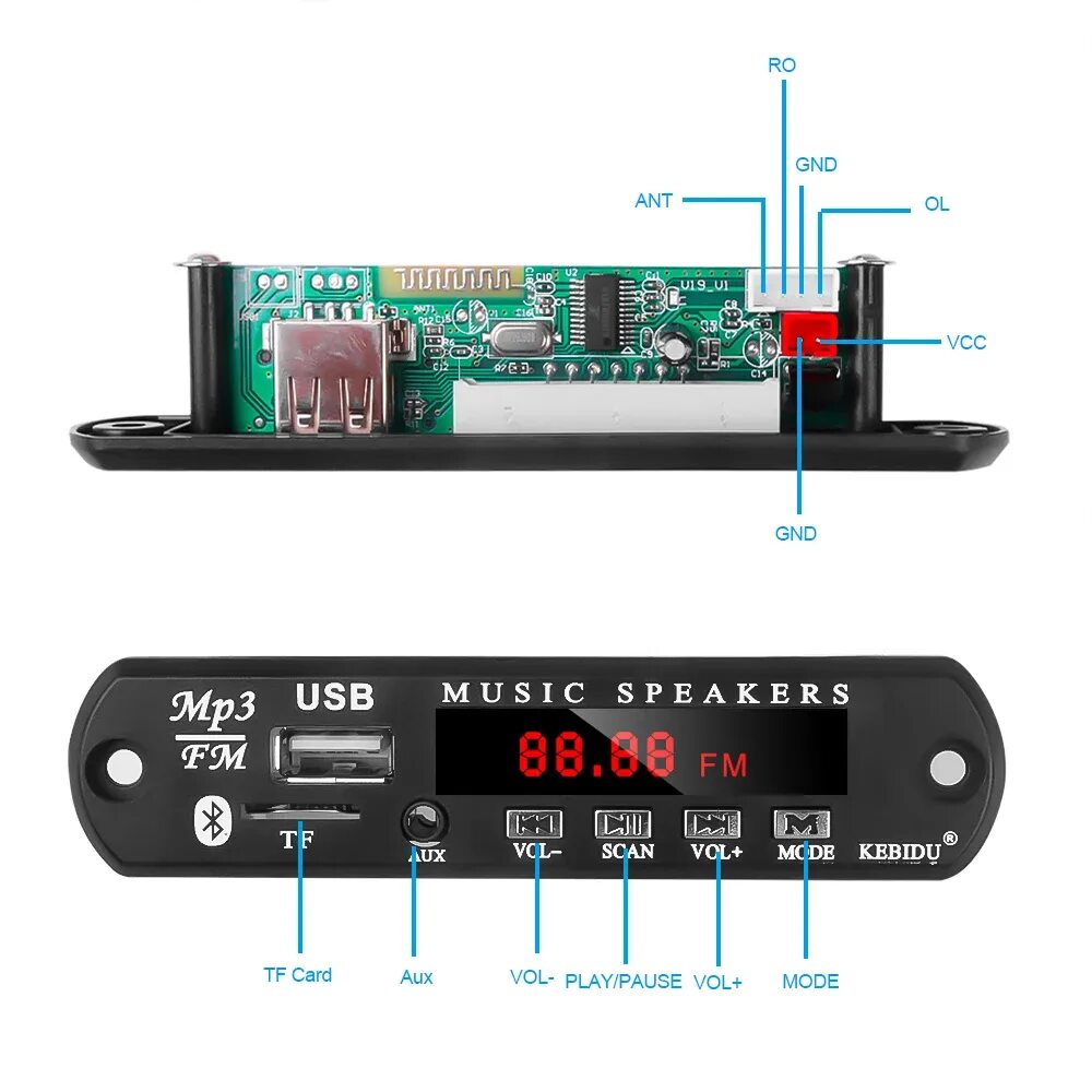 Bluetooth mp3 wma. Модуль USB 747d Bluetooth5.0. Блютуз модуль 747d. Модуль Bluetooth aux USB TF fm Декодер. Плата mp3 плеера USB+TF+Bluetooth+fm.