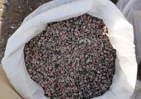 Гранитная крошка в мешках