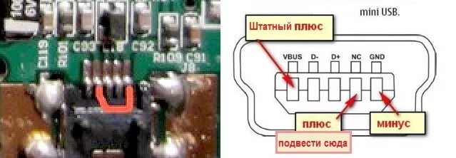 Распайка видеорегистратора Распиновка камеры заднего 5 pin