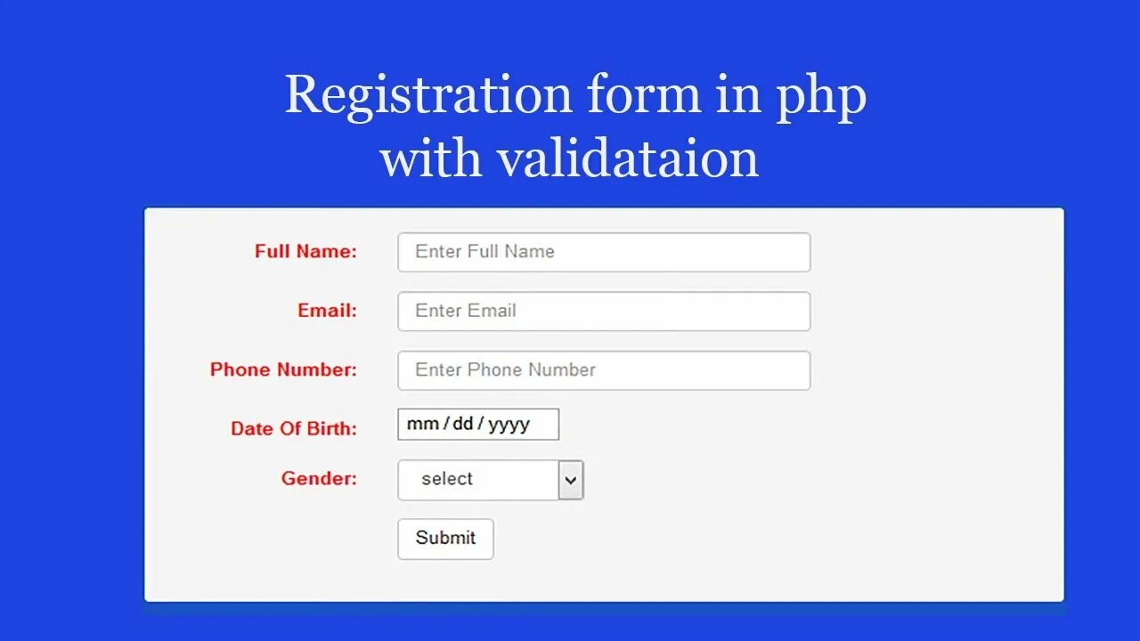 Registration php