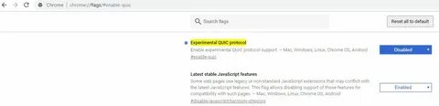 Quic chrome