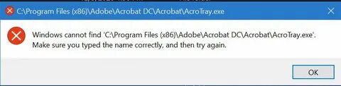 Acro tray exe
