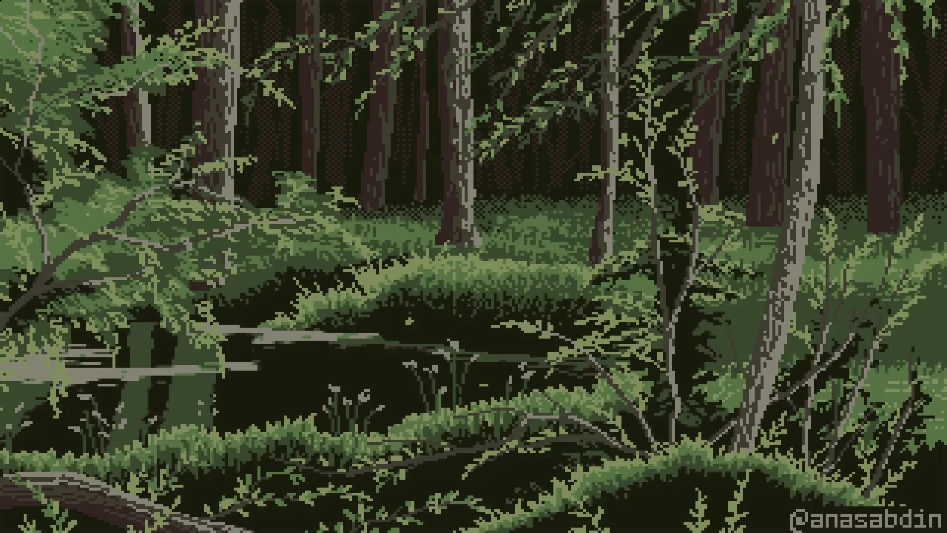 Animated forest show
