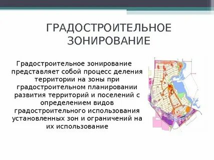 Понятие зонирования