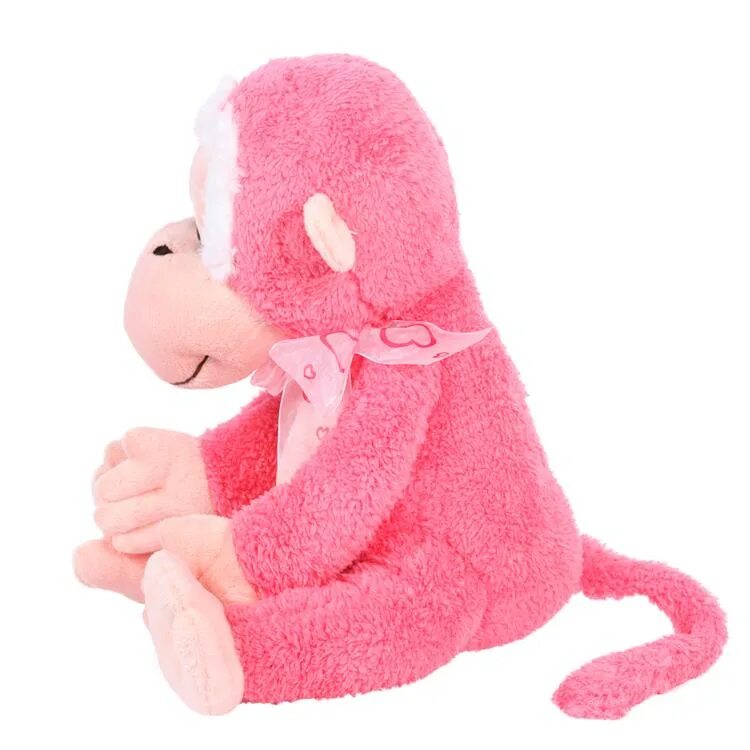 Розовая обезьяна. Игрушка розовая обезьянка. Обезьянок игрушечных мягких розовых. Шимпанзе розовый игрушка.