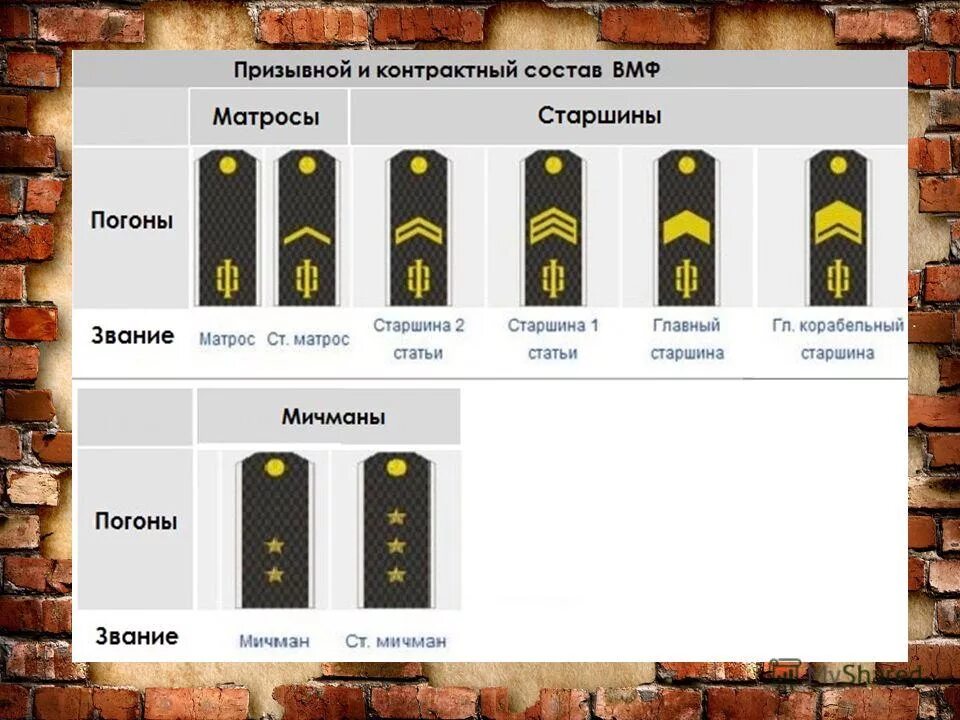 Какому воинскому званию военно морского флота соответствует. Погоны военнослужащих РФ ВМФ. Воинские звания военно морского флота России. Военно-морские звания России по возрастанию и погоны. Звания ВМФ России.