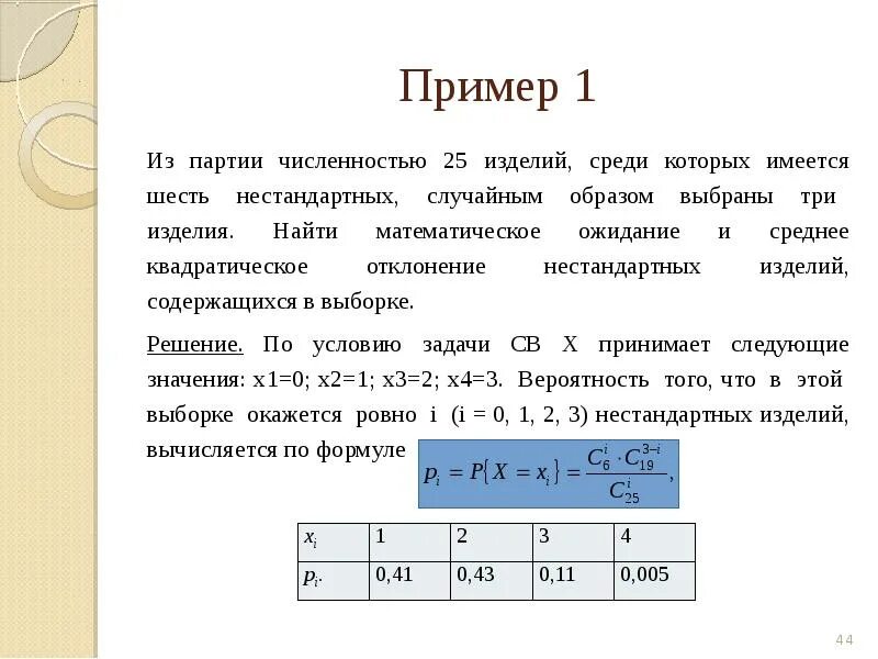 Выбор методом случайных чисел