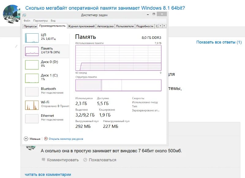 Сколько занимает 64 бит
