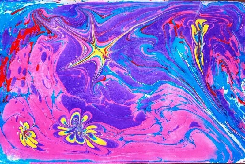 Water paint. Хафиф эбру. Техника Баттал эбру. Рисование в стиле эбру. Рисование на воде эбру.