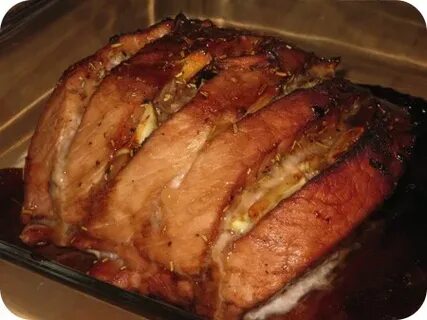 Мясо целым куском в духовке из свинины