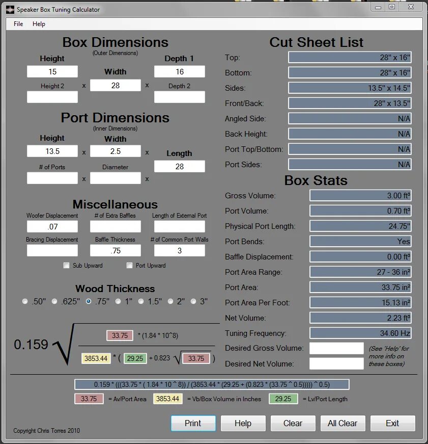 Tune frequency