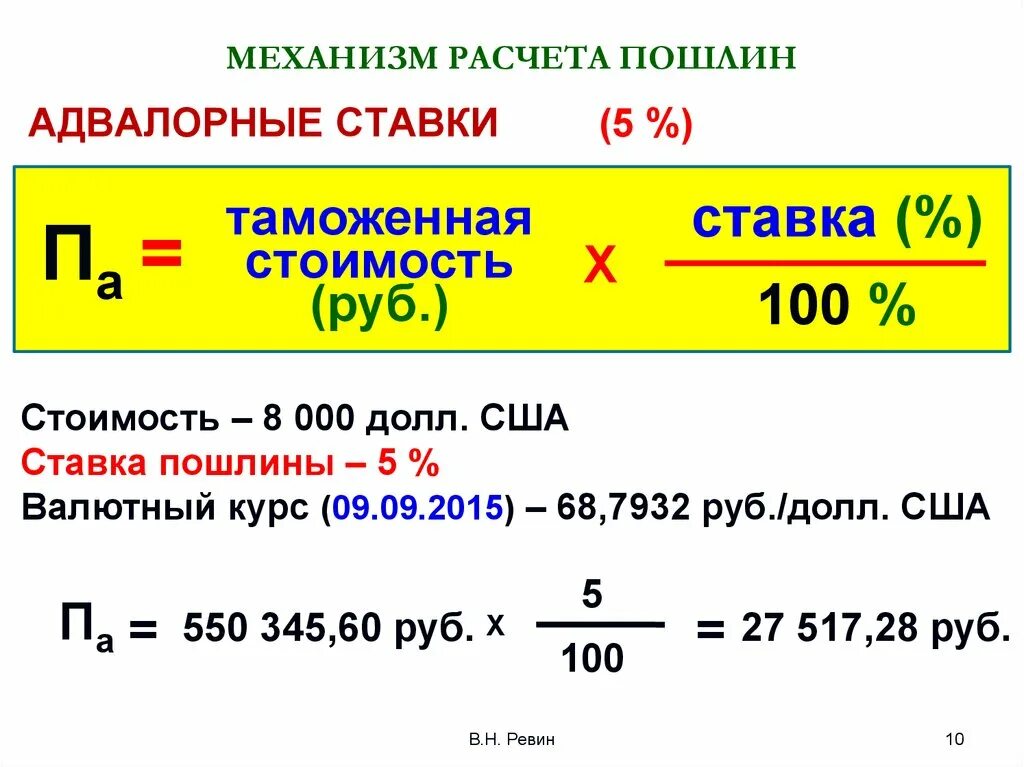 Расчет адвалорной ставки таможенной пошлины. Формула расчета пошлины по адвалорной ставке:. Формула расчета адвалорной таможенной пошлины. Комбинированная ставка расчёта таможенной пошлины формула.