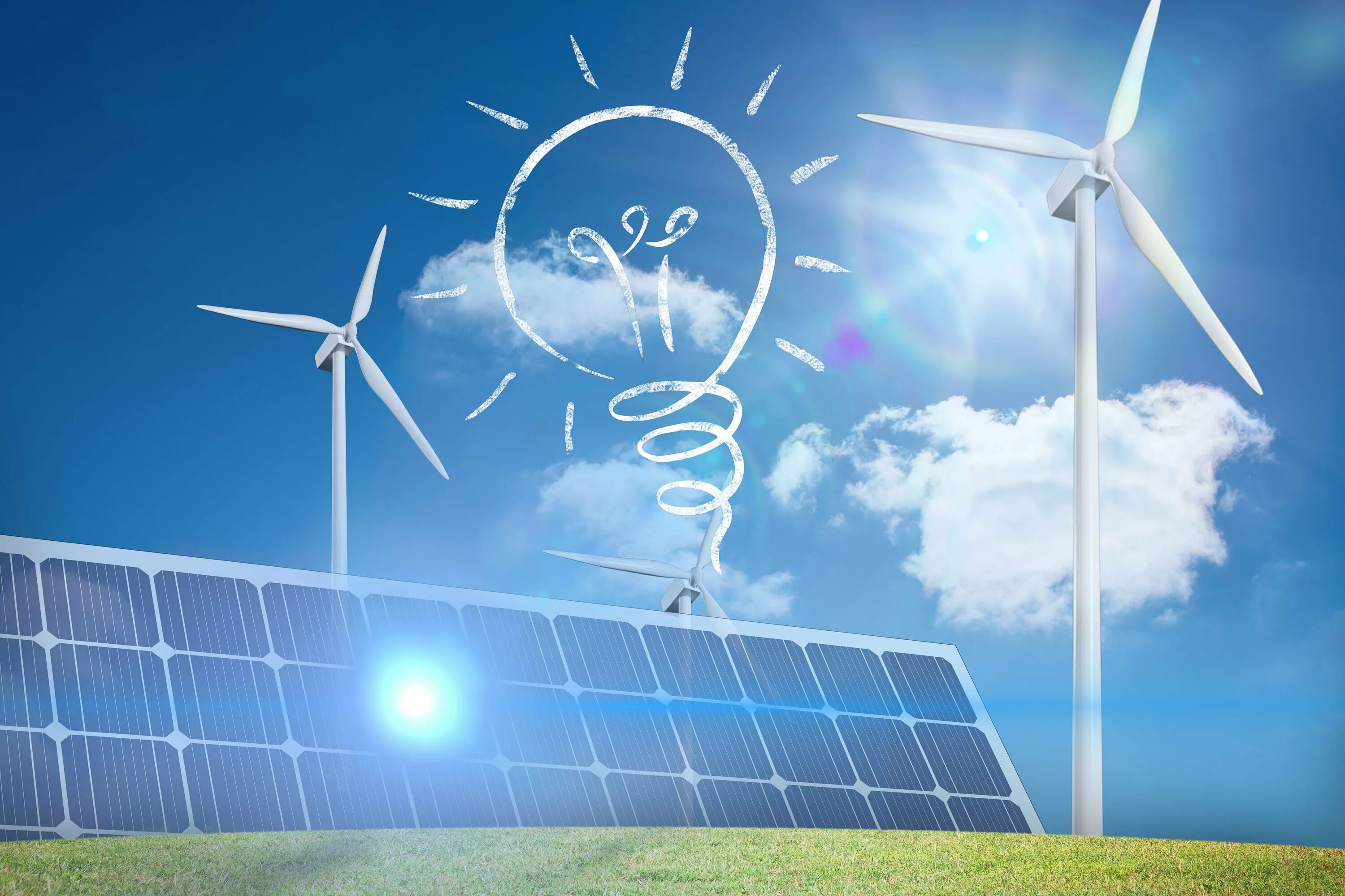 Развитие новых источников энергии. Возобновляемые источники энергии (ВИЭ). Ветряки и солнечные батареи. Альтернативная Энергетика. Солнечные и ветровые электростанции.