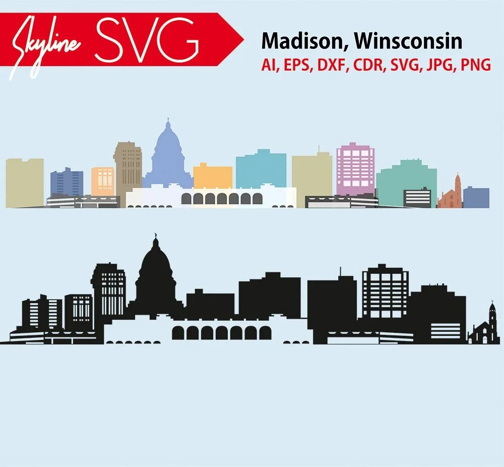 Winsconsin tiff. Город svg. Madison Графика. Oxford Skyline vector. Силиконовая Долина Skyline рисунок.