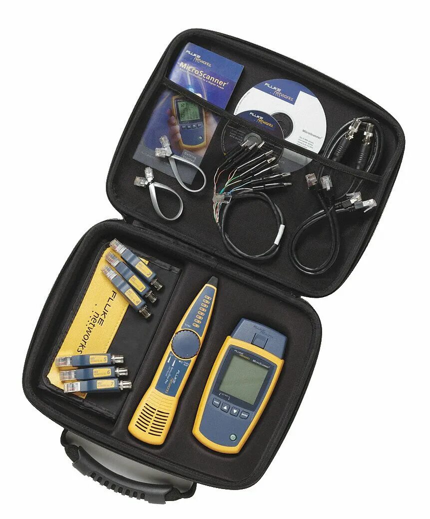 Fluke networks microscanner. Fluke ms2-kit. кабельный тестер fluke ms2-100. fluke networks microscanner2. расширенный комплект кабельного тестера microscanner2 fluke networks ms2-kit.