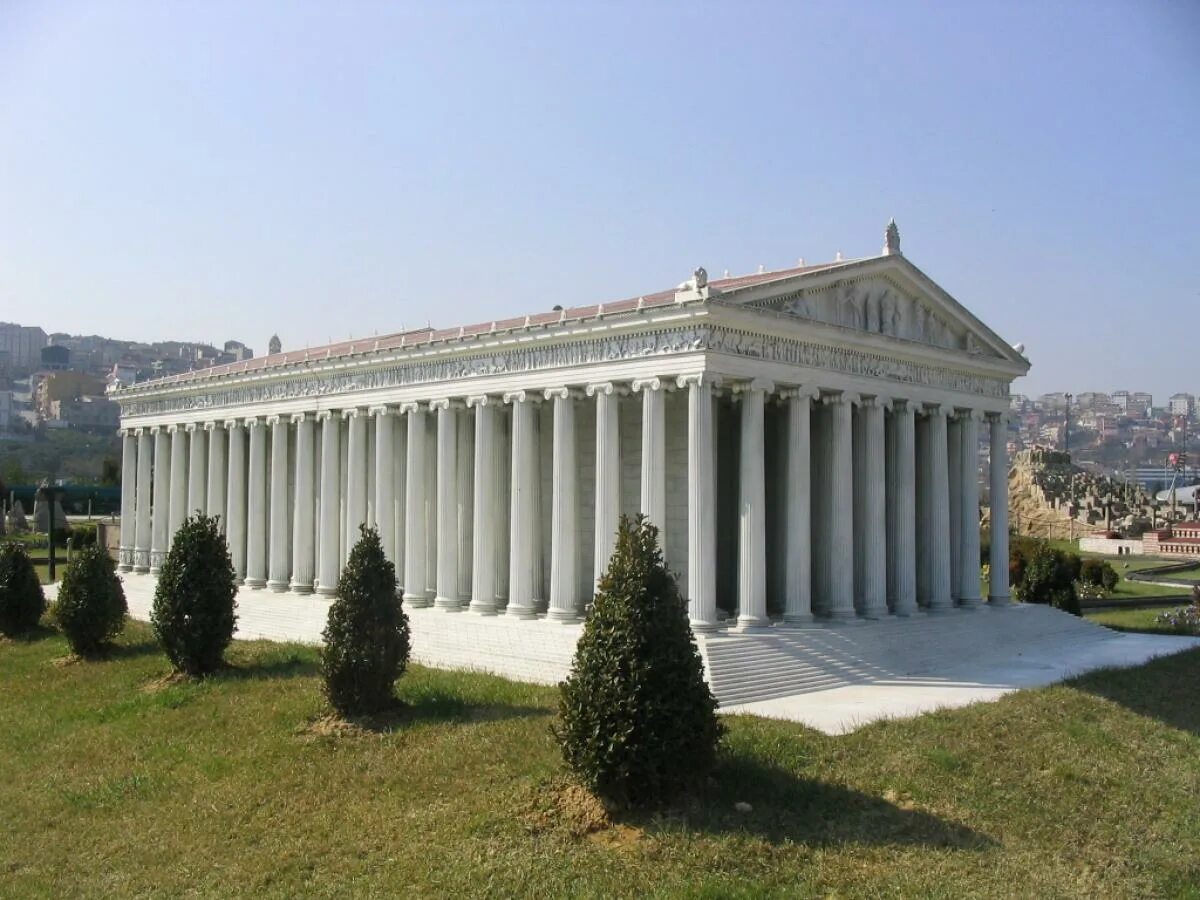 The temple of artemis. Семь чудес света храм Артемиды. Храм Артемиды Эфесской Эфес. 7 Чудес света храм Артемиды в Эфесе. Храм Артемиды Эфесской реконструкция.