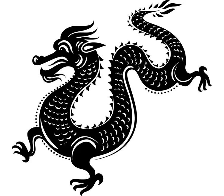 Символ дракона. Символ Вьетнама дракон. Китайский дракон. Символы древнего Китая. Китайский дракон черно белый.