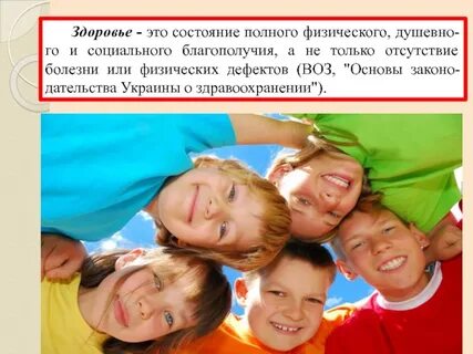 Состояние здоровья гигиена детей