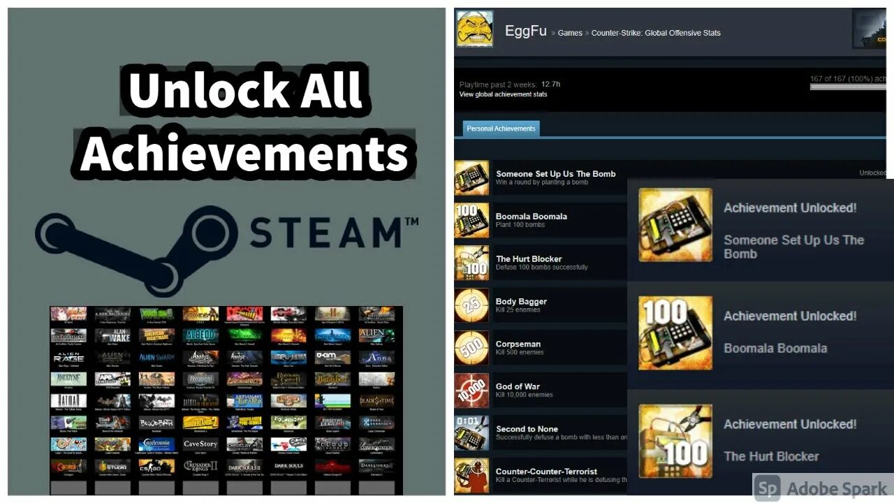 Стим ачивмент менеджер. Steam achievement. Steam achievement Unlocker. Achievement Unlocked Steam. All achievements Steam Unlocked.
