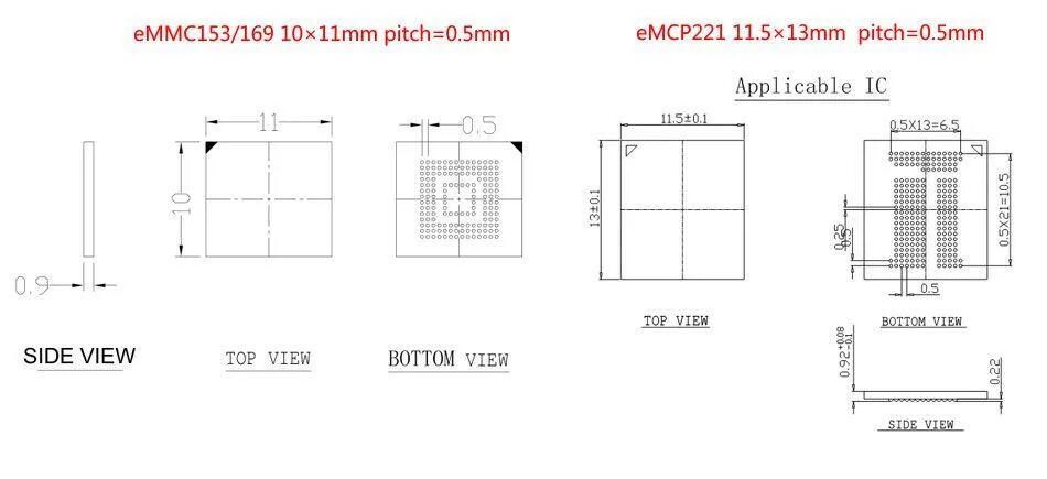 Размер 169. Bga153 Adapter Extension. EMMC BGA 153. Bga153 pinout. USB 2.0 EMMC адаптер bga221.