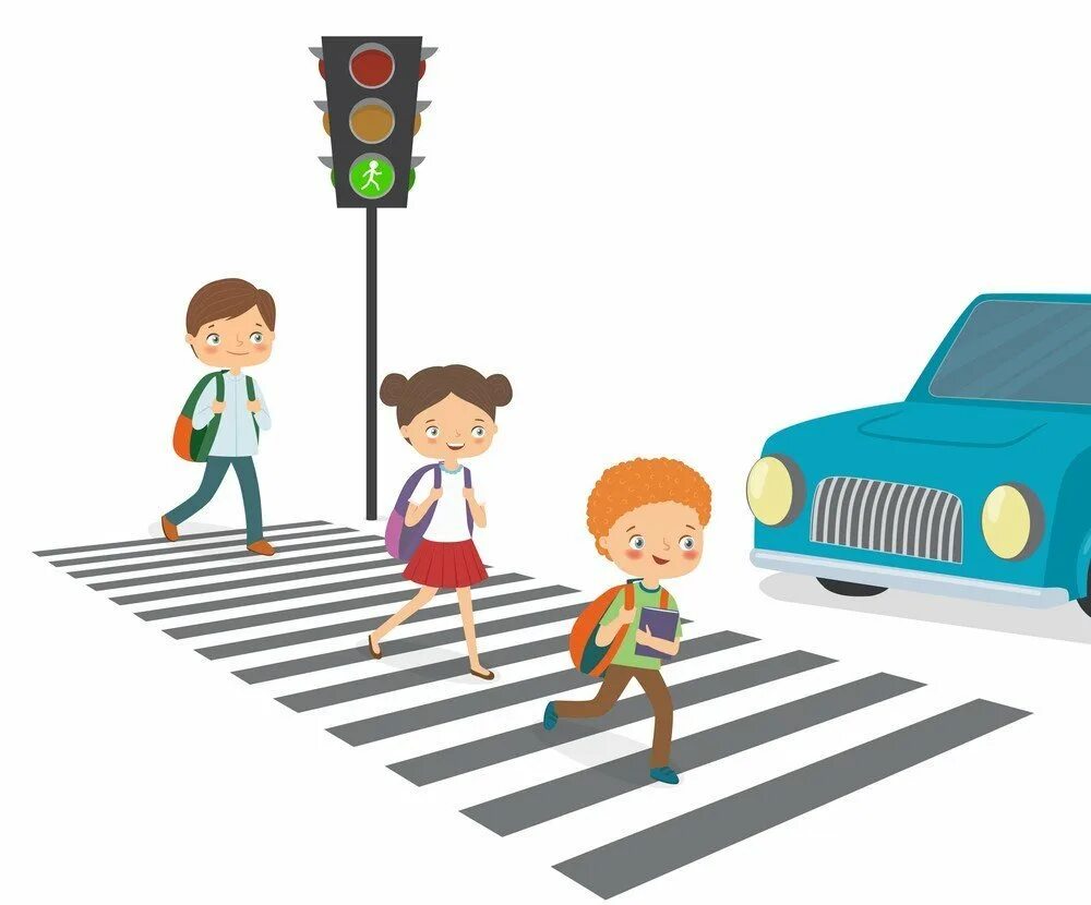 Штрихи пешеходы. Дети переходят дорогу на зеленый. Дети пешеходы на белом фоне. Дети переходят дорогу по зебре. Пешеход без фона.