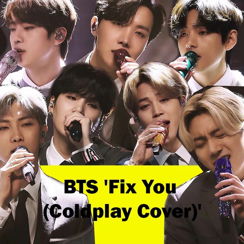 Кавер на бтс. Fix you BTS. Fix you BTS Cover. Fix you BTS обложка. БТС И Coldplay.