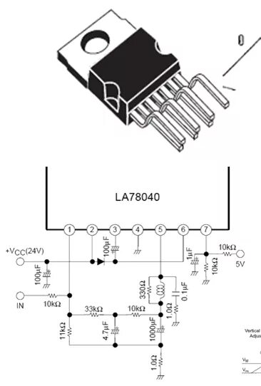 La78040n схема включения микросхема La78040b аналоги