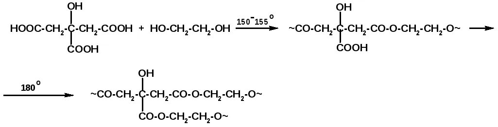 Этиленгликоль щелочной гидролиз. Лимонная кислота и этиленгликоль. Поликонденсации лимонной кислоты и этиленгликоля.. Этиленгликоль схема. Поликонденсация этиленгликоля.