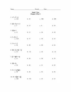 7 grade test 2