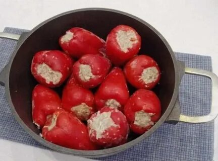 Заморозить перцы с мясом