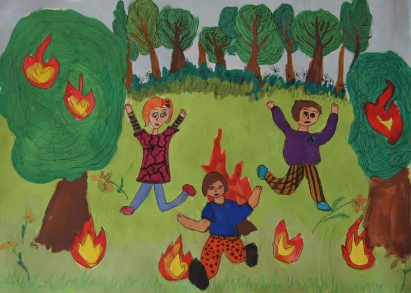 рисование пожар в лесу. рисунок на тему огонь. город без пожар рисунок. без пожара. рисунок пожарная безопасность.
