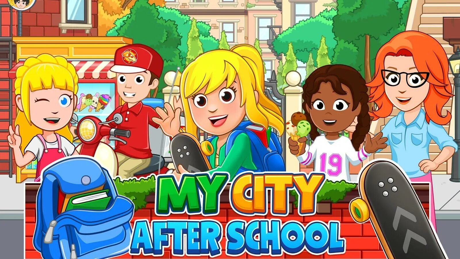 Игры город школа. My City : после школы. Игра my City. My Town школа. Игра мой город.