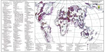 карта нефтяных месторождений россии