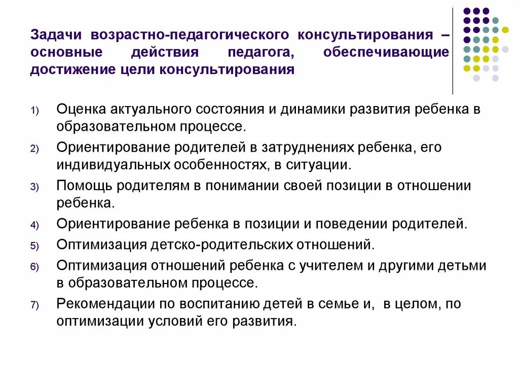 Организация консультирования родителей. Цель социально-педагогического консультирования:. Цели и задачи психолого-педагогического консультирования.. Психолого-педагогическое консультирование задачи. Цели и задачи психолого педагогического консультирования родителей.