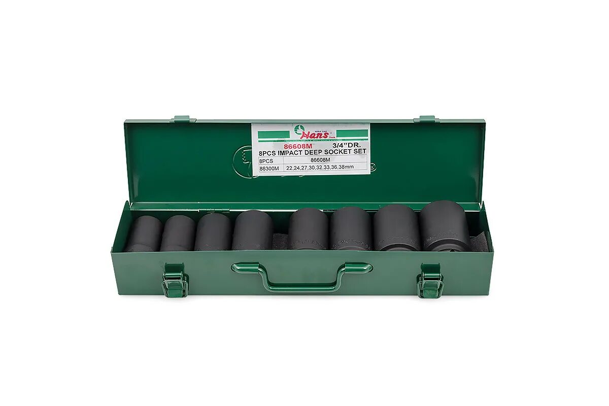 Набор головок ударных удлиненных дело техники. Набор ударных головок 3/4 24-38 мм 8 пр. Hans. Набор ударных головок Hans. Набор торцевых ударных головок 3/4. Набор ударных головок удлиненных 3/4.