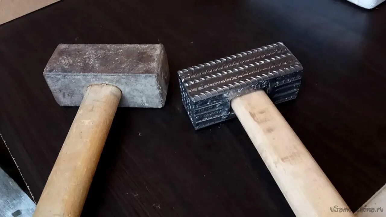Помощью кувалды