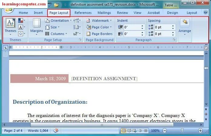 Page layout. Layout в Ворде. Microsoft Word Page Layout. Дизайн в Ворде 2007. Темы Word 2007.