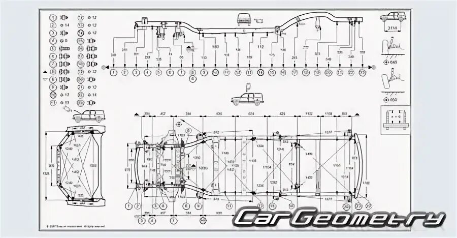 Кузовные размеры Kia Sportage с 2015 кузов QL