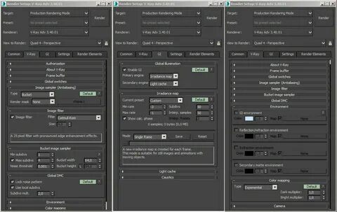 Rendering setup
