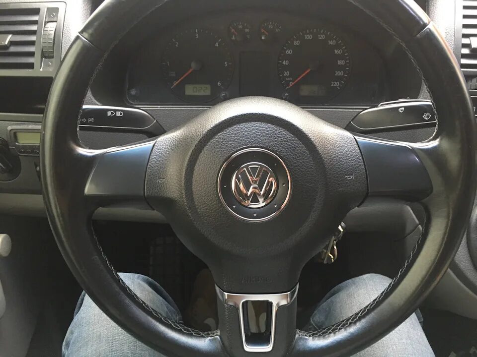 Как снять руль транспортер т5 Руль кожа Т5 Volkswagen Transporter T5, 2,5 л, 2009 года стайлинг DRIVE2