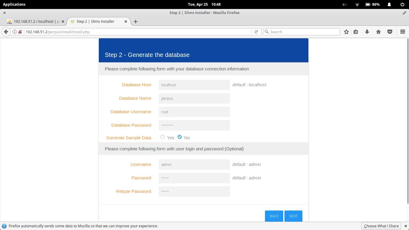 Localhost using password no. Login password database. Host: localhost database: database_name. Root database screenshot. Generate password PNG.