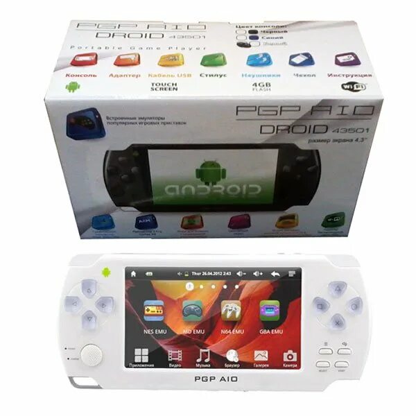 Приставка на ос android. Портативная игровая приставка pgp aio droid 43501 (android 2.3) синий. игровая приставка pgp aio junior fc25c. sony psp pgp aio 43601. pgp aio 3500 набор игр.