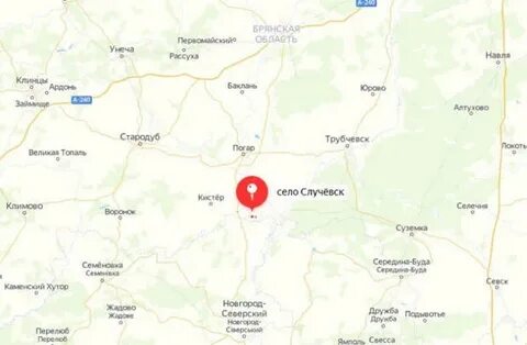 Карта осадка трубчевска