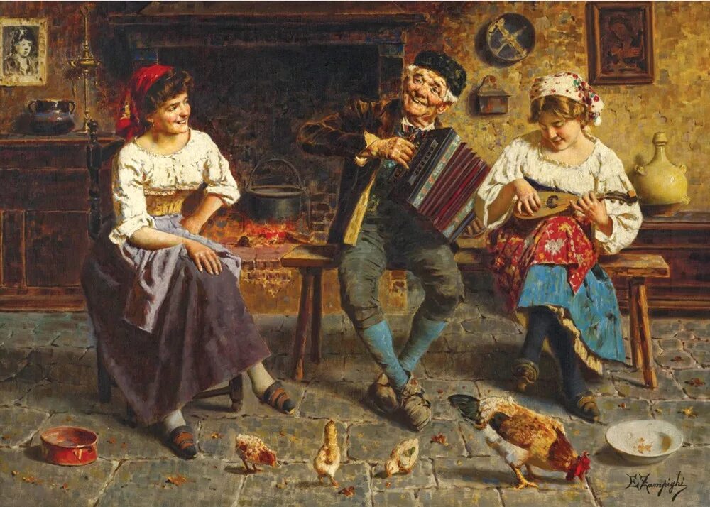 Что такое бытовой жанр. Eugenio zampighi. картина э.зампиги. фрау агнес йордан. бытовой жанр в живописи.