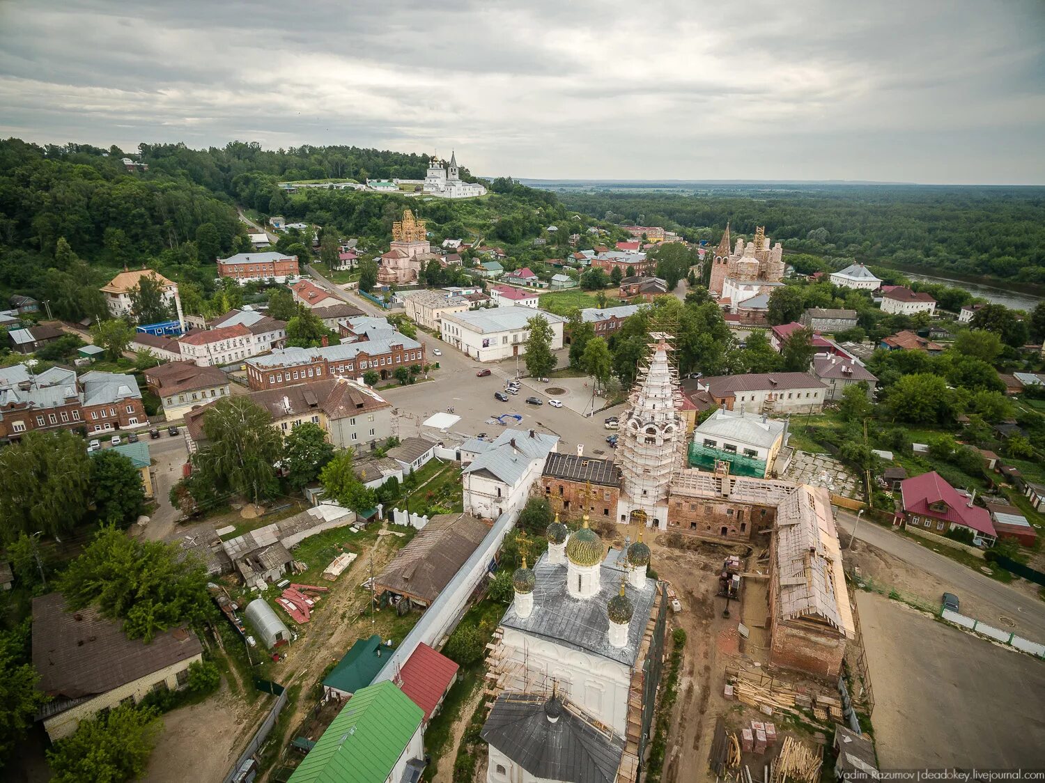 Малые города России. Красивые малые города России. Маленькие города России. Гороховец вид сверху. Малые города 37