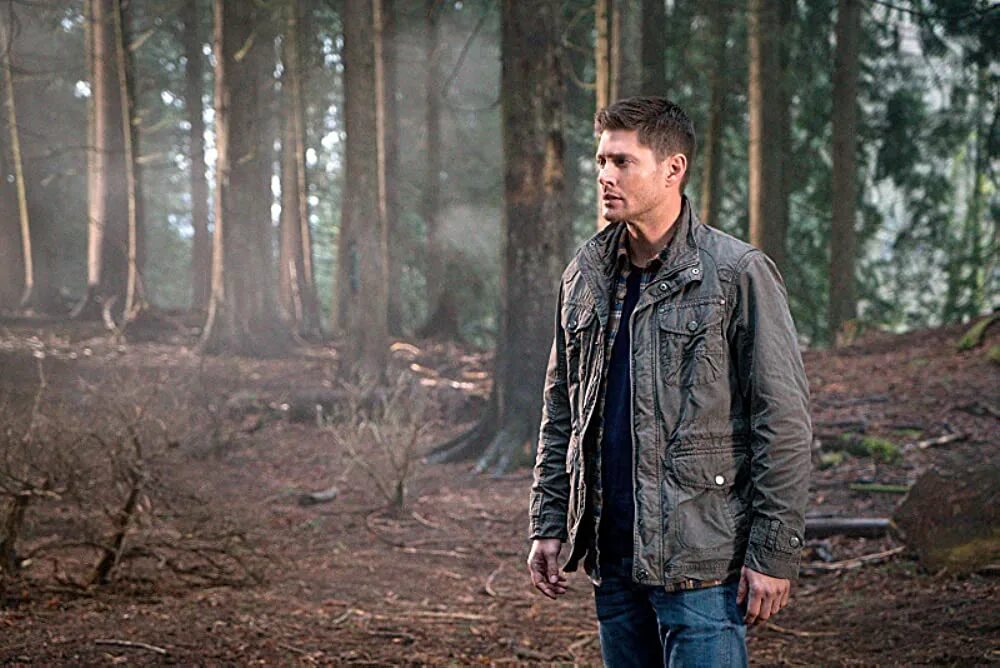 Supernatural сверхъестественное Dean Sam Winchester. Удивление в лесу